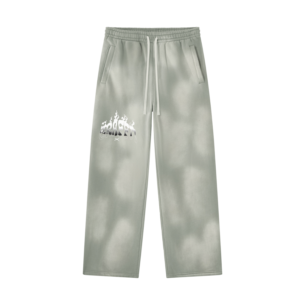 graffti Sunfade Wide Leg Fleece Sweatpants