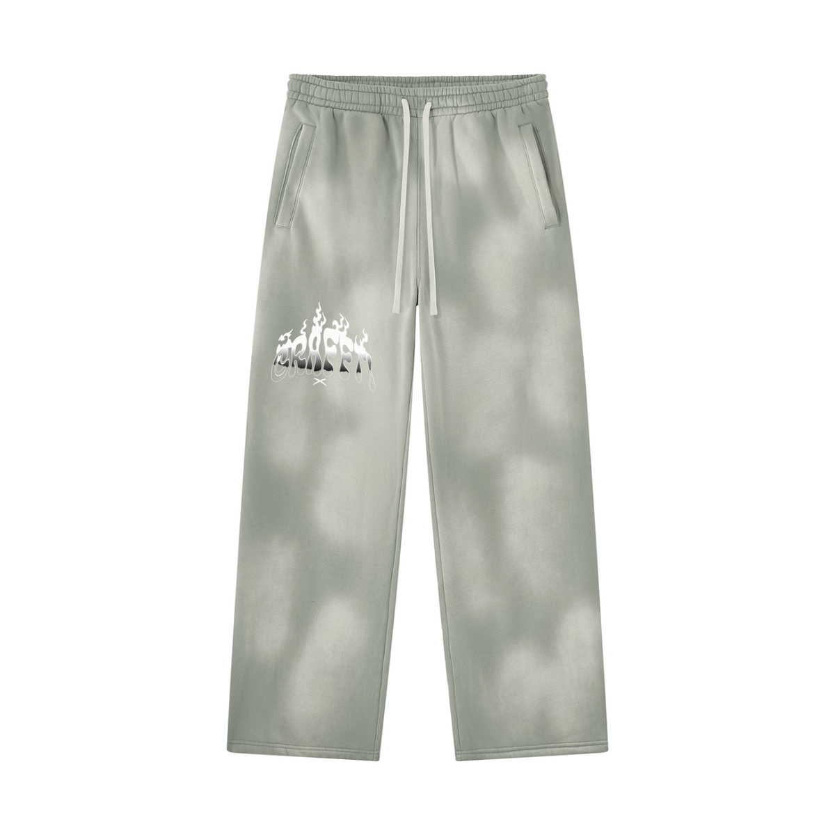 graffti Sunfade Wide Leg Fleece Sweatpants