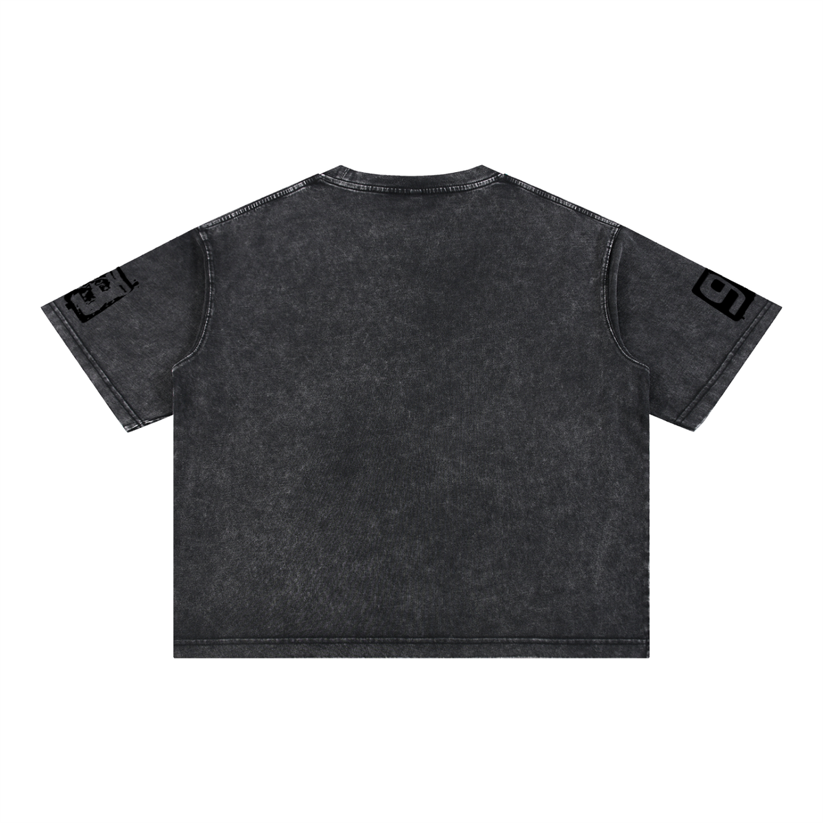 skull prays over man black shirt