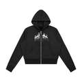 black graffti hoodie