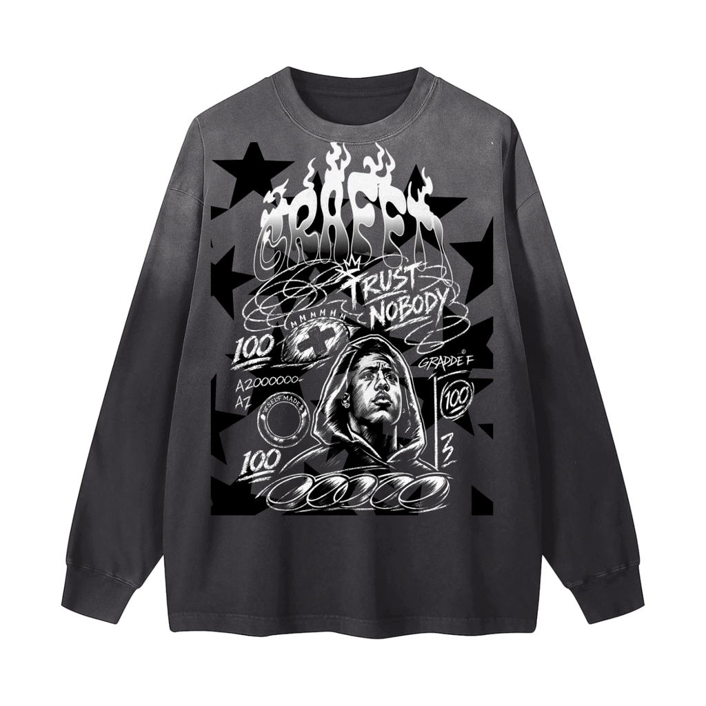 self payed black shirt