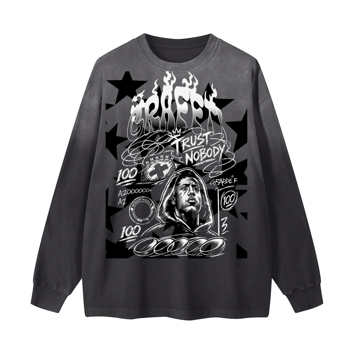 self payed black shirt