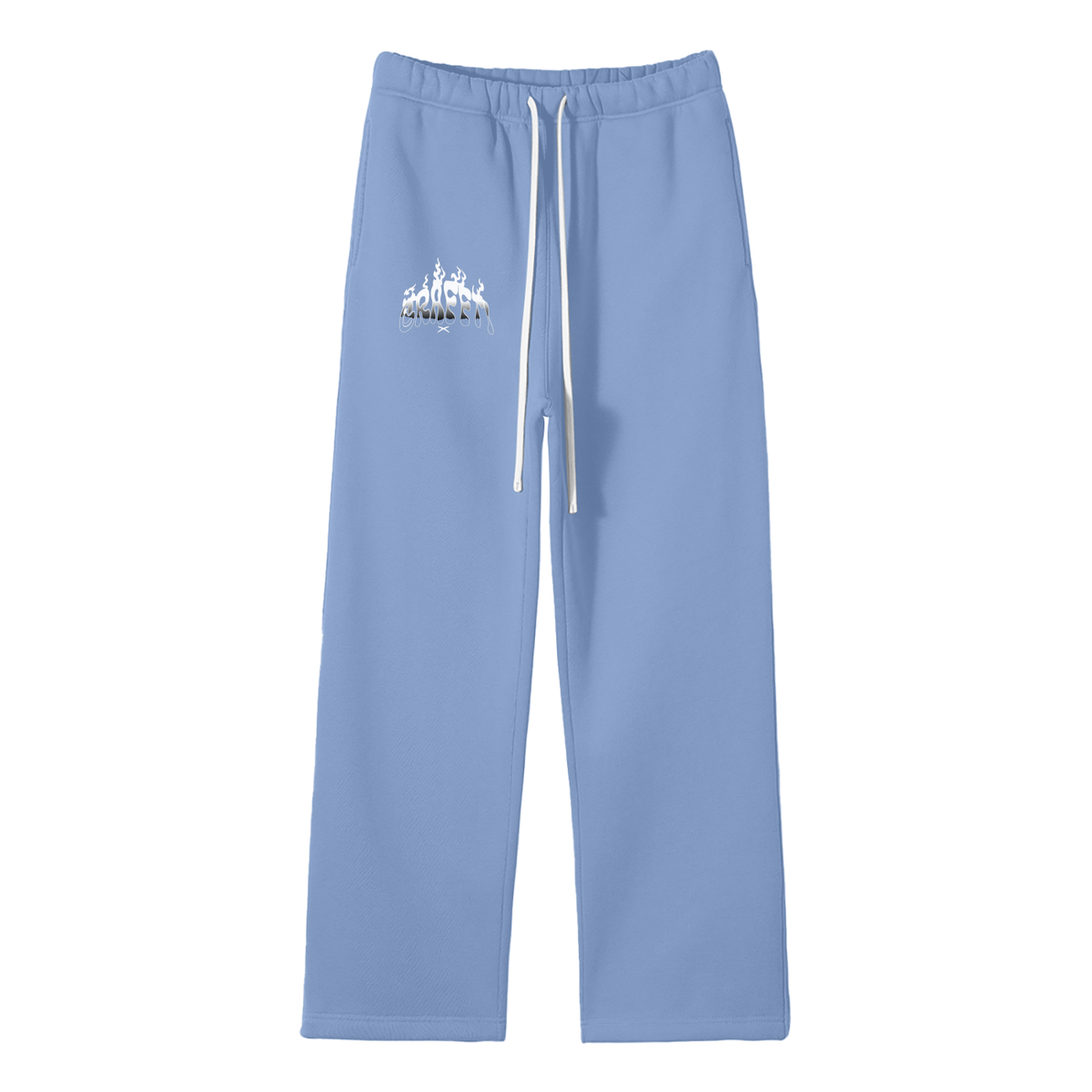 graffti  Solid Color Fleece Straight Leg Pants